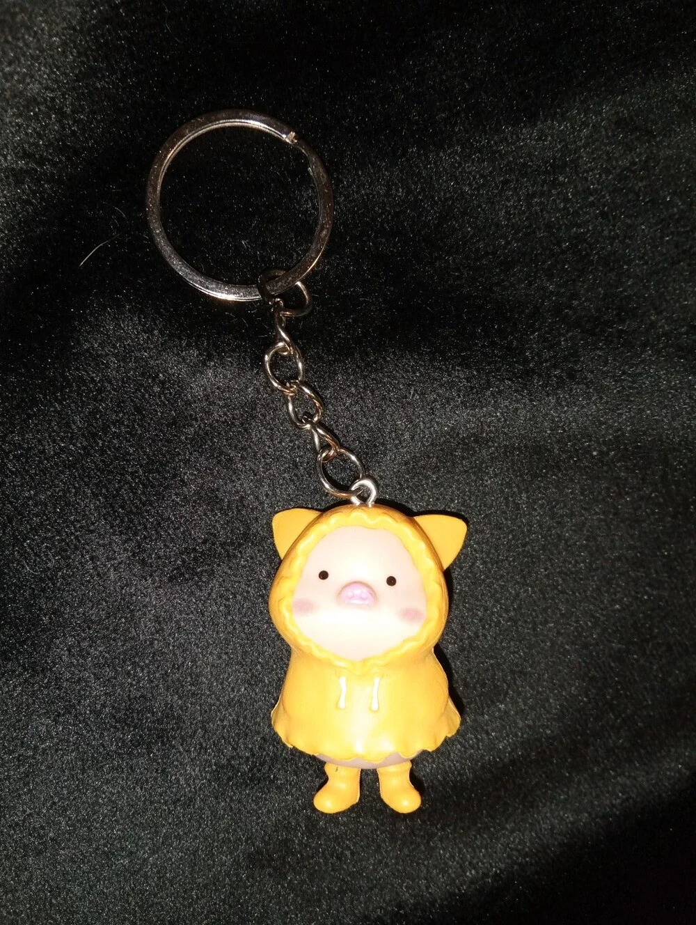 Keychain: Cute Yellow Raincoat Piglet Keychain